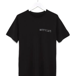 Battles of London black 'Battles' T-shirt (front)