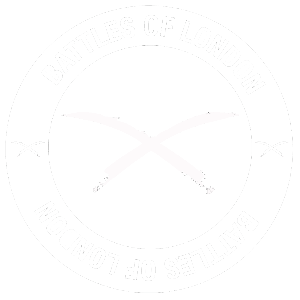 Battles of London crossed swords logo